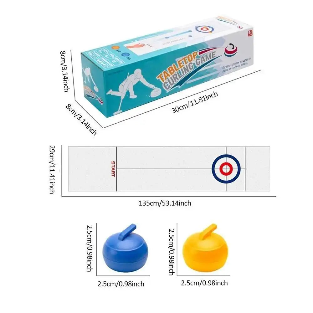 Interactive Table Curling Game – Family Fun Strategy Game For All Ages