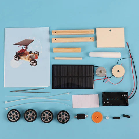 Solar Racing Car Construction Kit – STEM DIY Engineering & Renewable Energy Toy