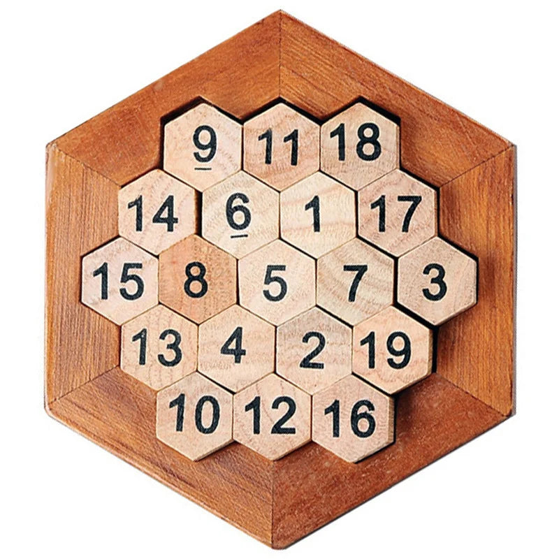 Montessori Hexagon Block Puzzle – Creative Learning Through Play