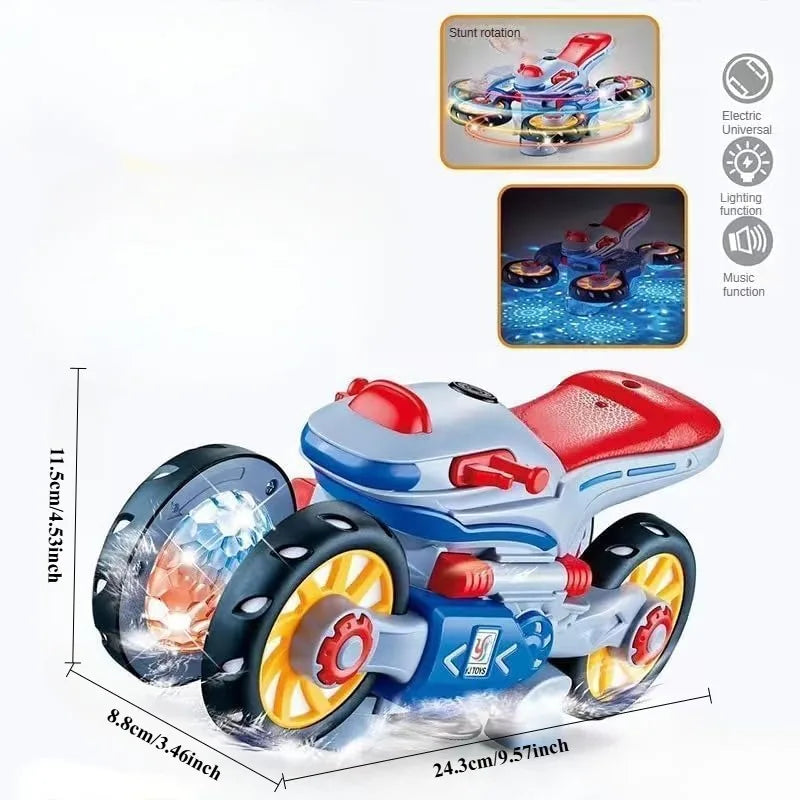 Dancing & Light-Up Musical Motorcycle Toy for Kids