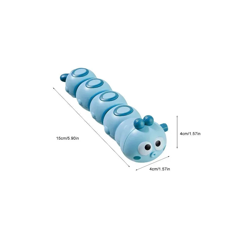 Wind-Up Crawling Caterpillar Toy – Baby Tummy Time & Movement Fun