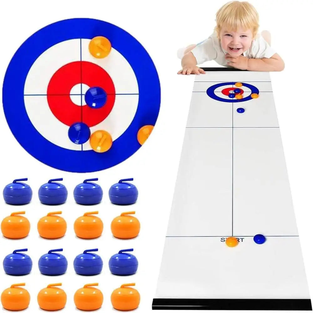 Interactive Table Curling Game – Family Fun Strategy Game For All Ages