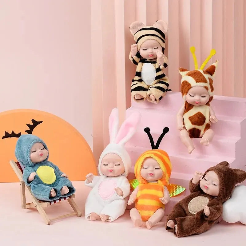 Princess Doll Set – 6 Adorable Animal Costume Dolls