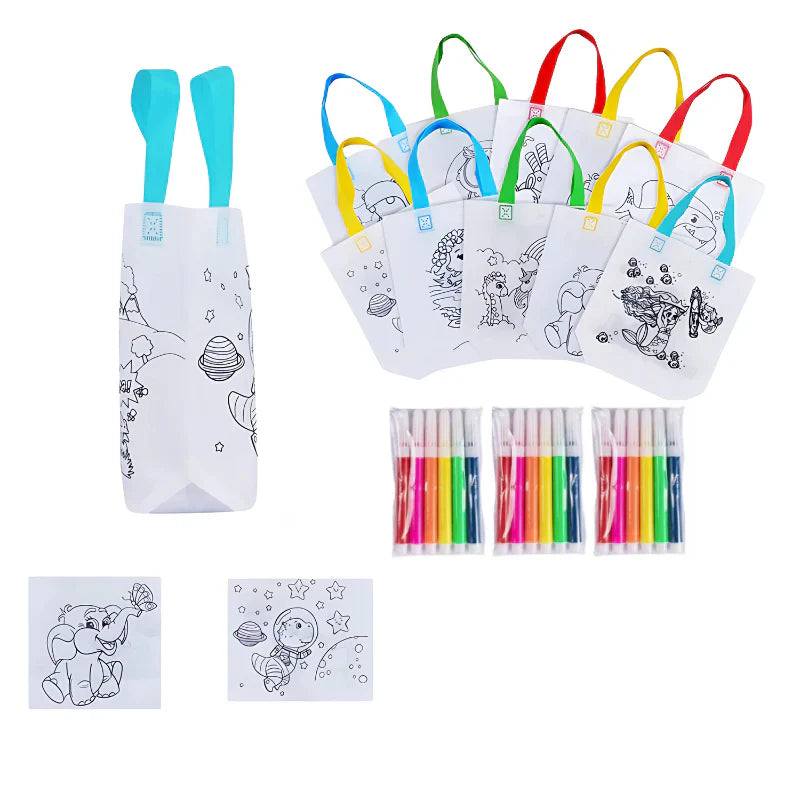Creativity Anywhere – Kids Arts & Crafts Carry Bag Set