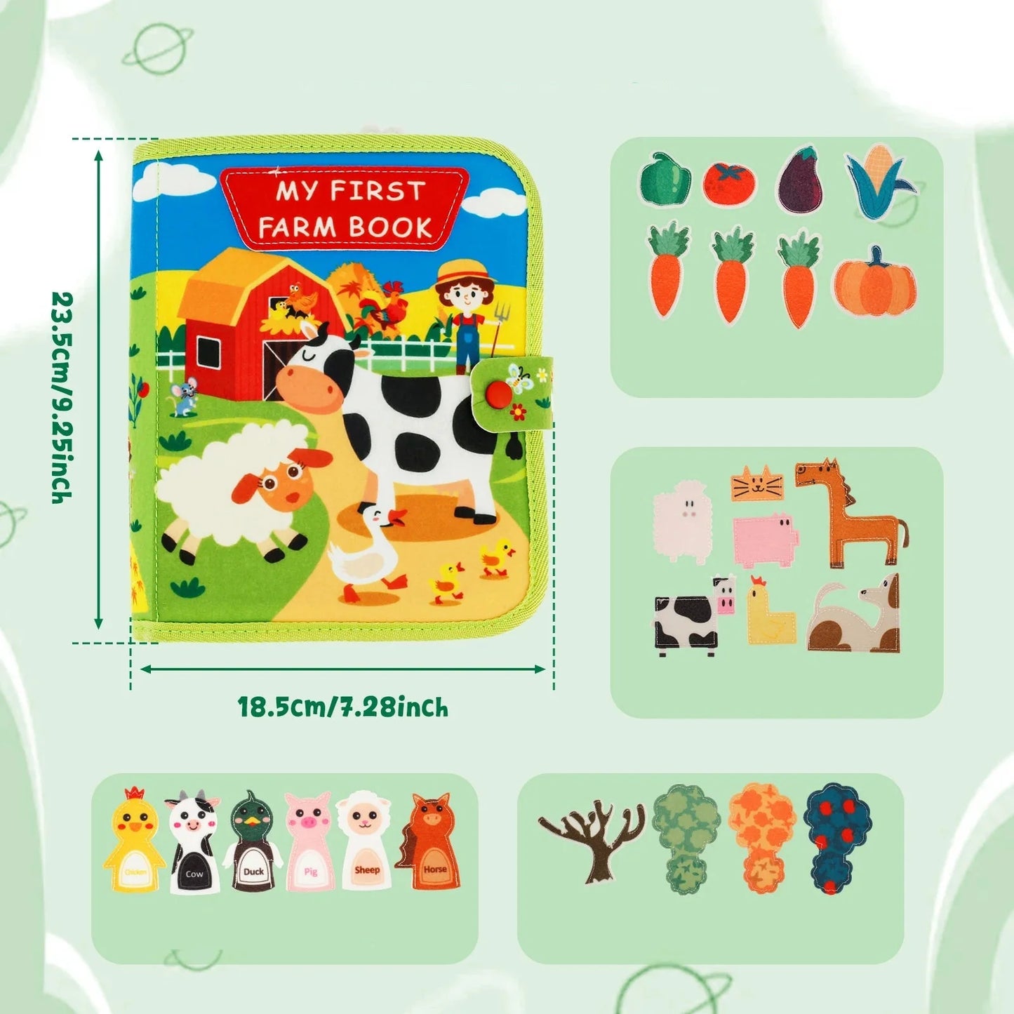Montessori Farm Animal Story Book – Interactive Early Learning Adventure For Kids