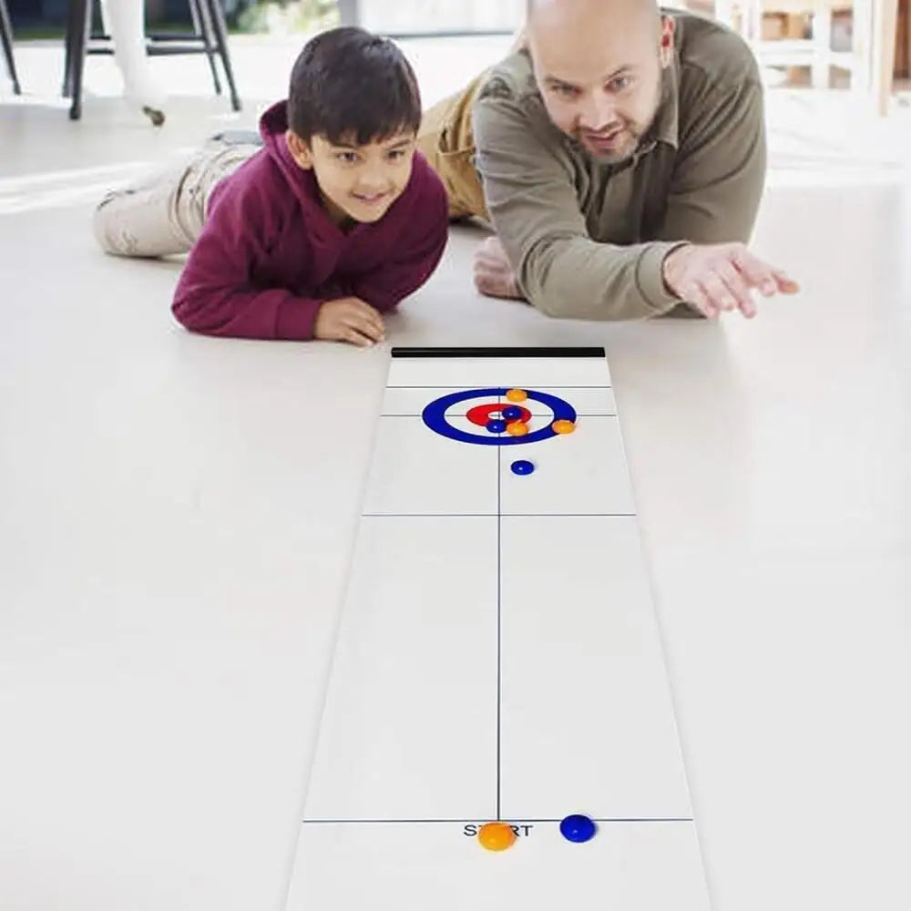 Interactive Table Curling Game – Family Fun Strategy Game For All Ages