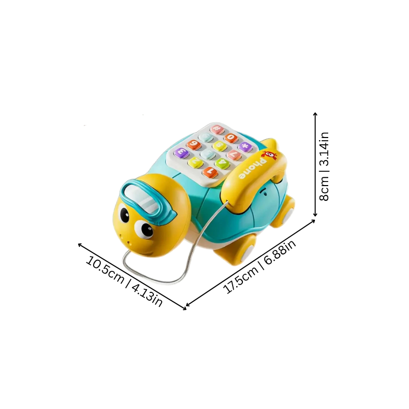 Musical Crawling Turtle with Lights & Movement – Baby Sensory Toy