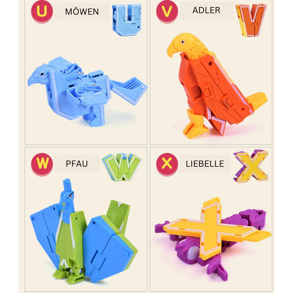 26 Alphabet Transformer Toy – Learn Letters Through Fun Transformations