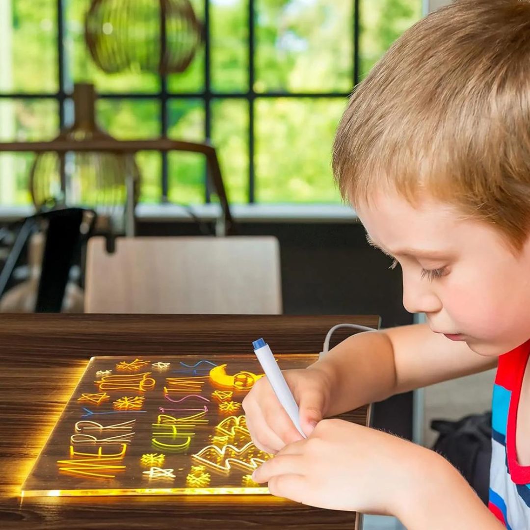 LED Drawing Board for Kids – Light-Up Creative Writing & Learning Tablet