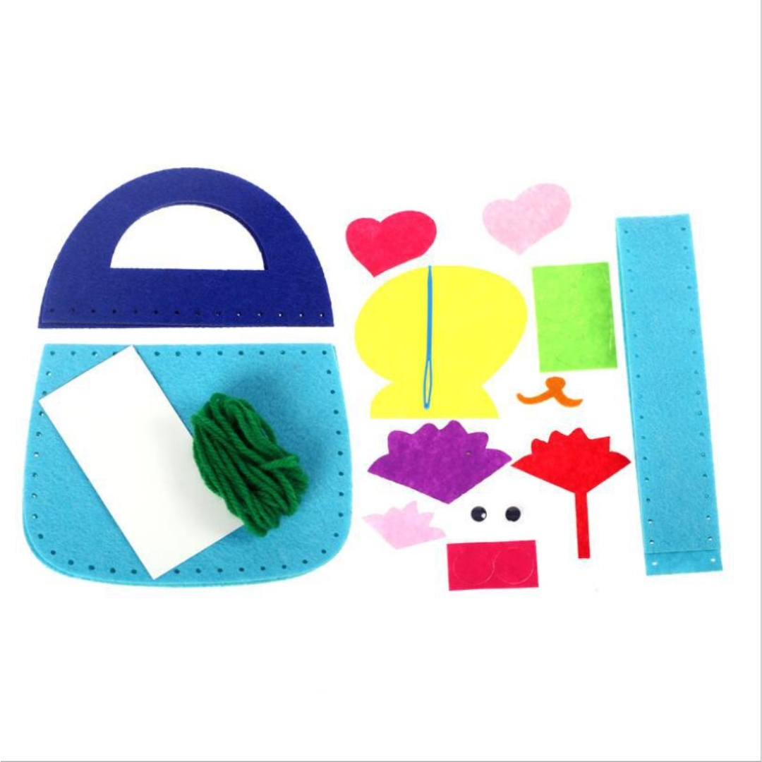 Filz Bag Craft Kit for Kids – DIY Sewing Set for Beginners