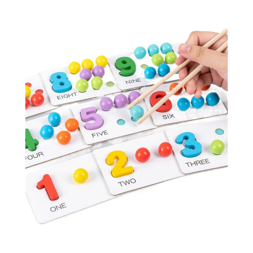 Montessori Number & Colour Sorting Set – Learn Through All Senses