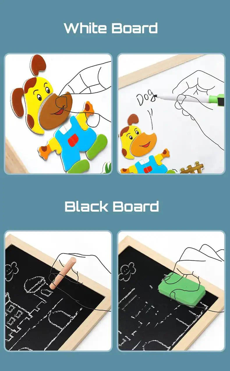 Double-Sided Montessori Drawing Board – Creative Learning Through Play