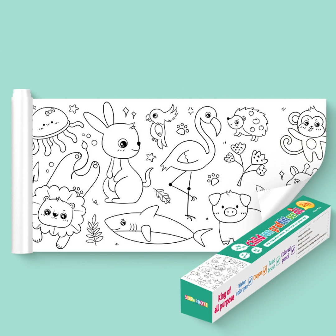 Wall Sticking Drawing Roll – Creative Fun That Reduces Screen Time