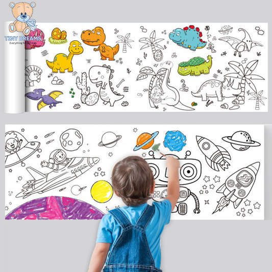 Wall Sticking Drawing Roll – Creative Fun That Reduces Screen Time