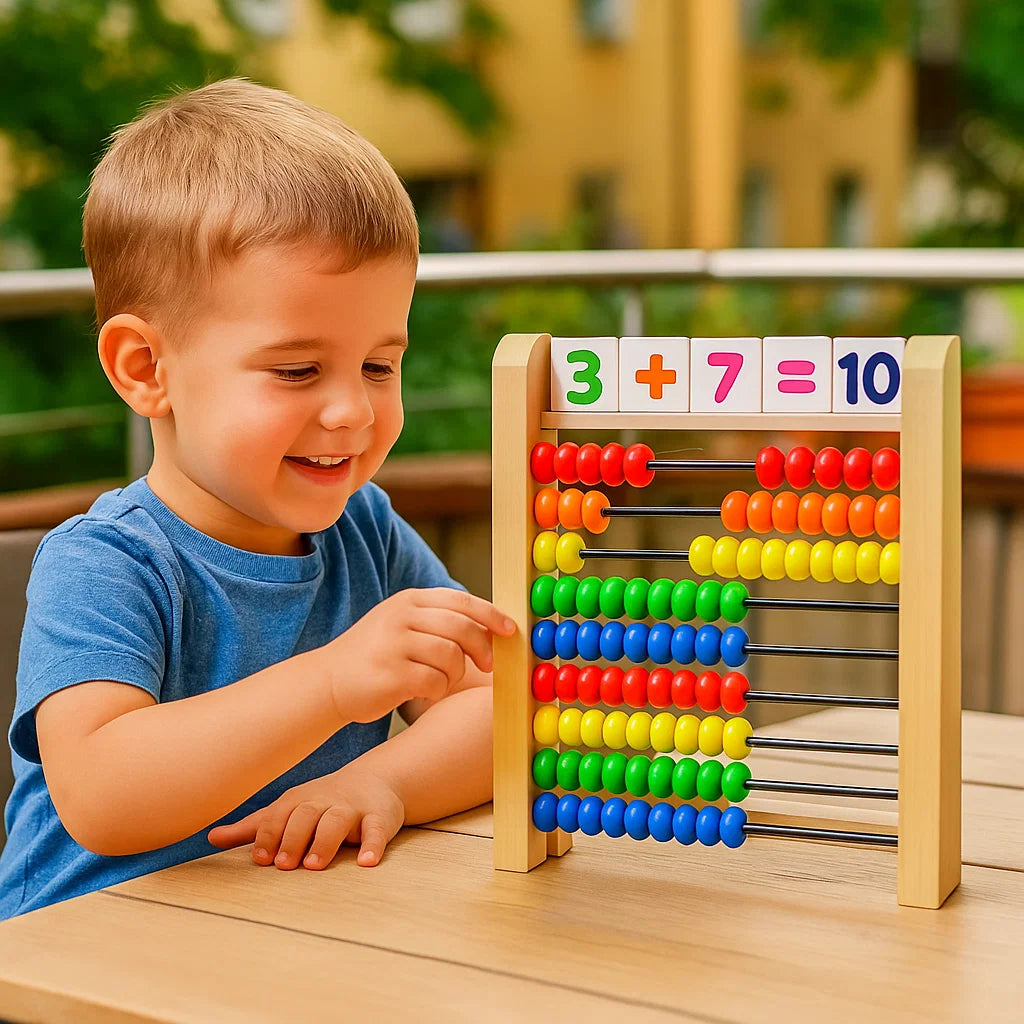 Wooden Counting Abacus – Learn Numbers & Math Through Play