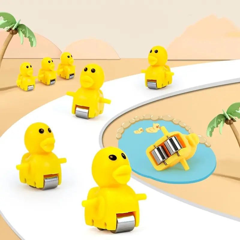 Duck Slide Roller Coaster Toy – Musical Light-Up Fun for Kids