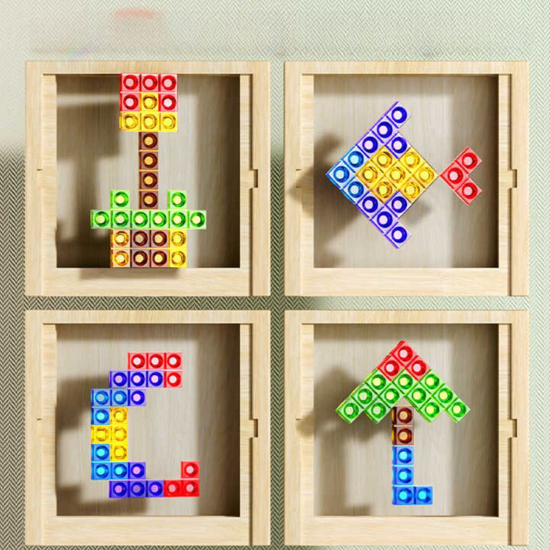 Magic Wooden Tetris Game – Creative Puzzle Fun for Kids &amp; Families