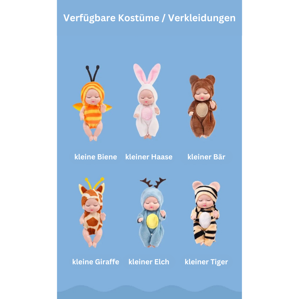Princess Doll Set – 6 Adorable Animal Costume Dolls