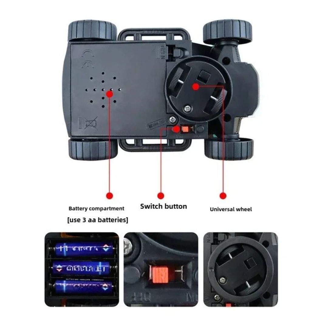 360° LED Music Stunt Car – Ultimate Action Toy for Kids