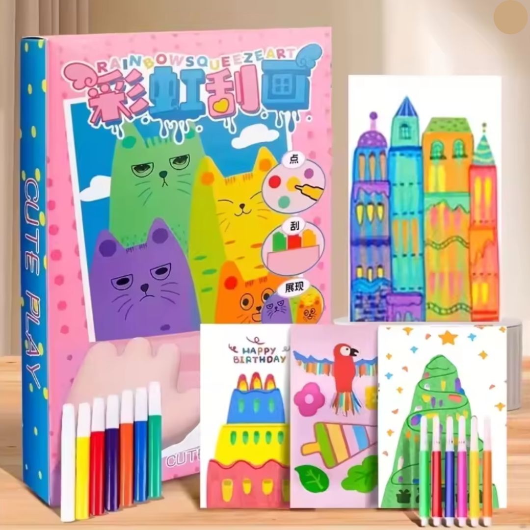Magical Rainbow Creativity in Every Stroke – Creative Rainbow Smudge Art Set