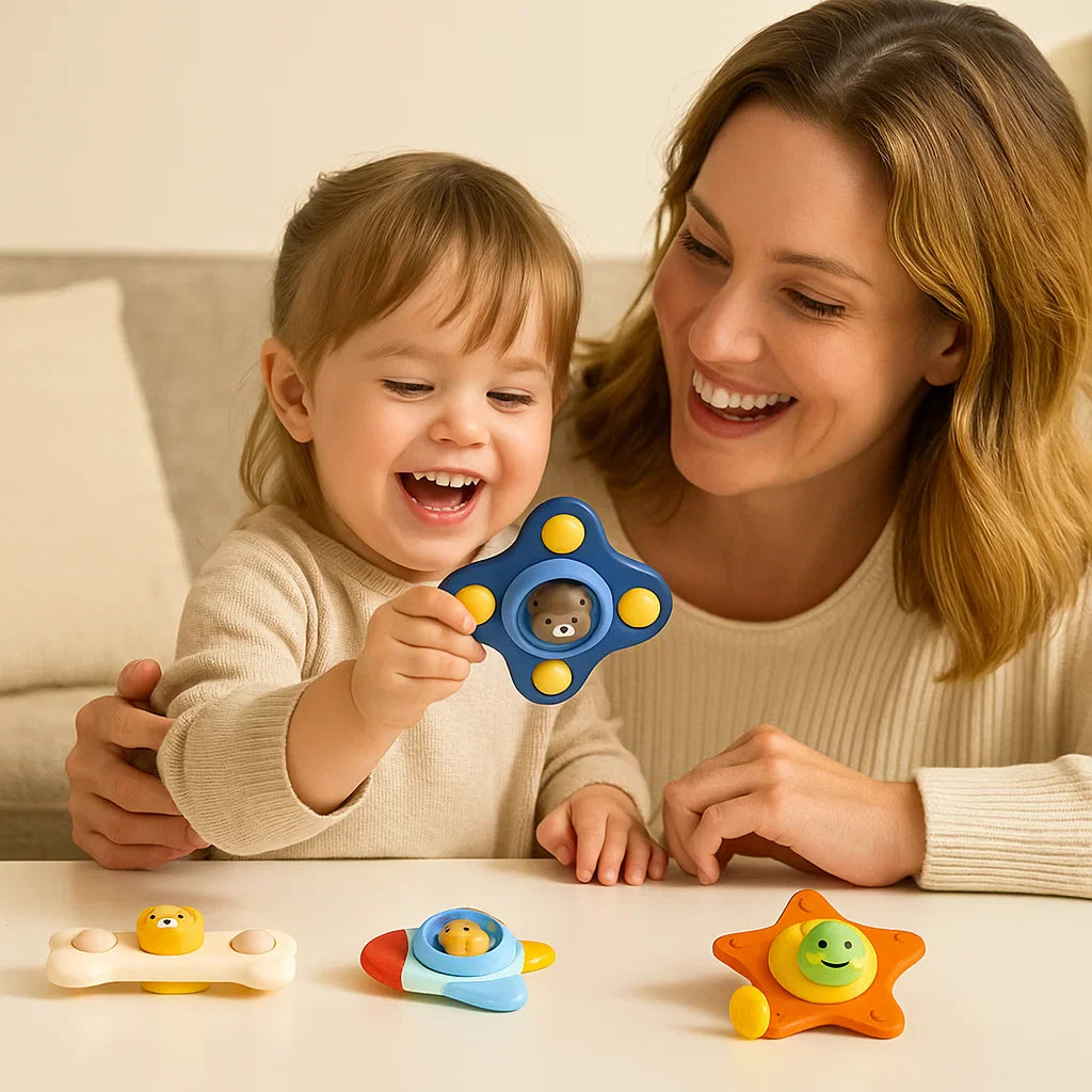 Montessori Suction Cup Spinner – Rotating Sensory Learning Toy for Kids