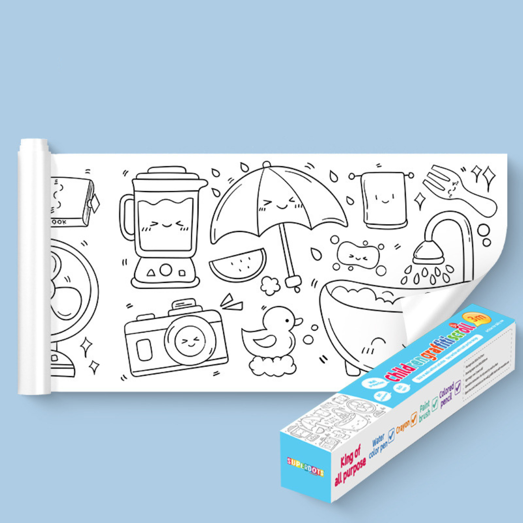 Wall Sticking Drawing Roll – Creative Fun That Reduces Screen Time