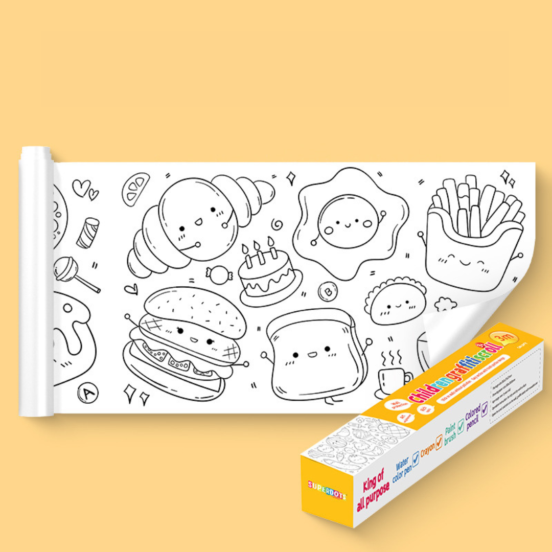 Wall Sticking Drawing Roll – Creative Fun That Reduces Screen Time