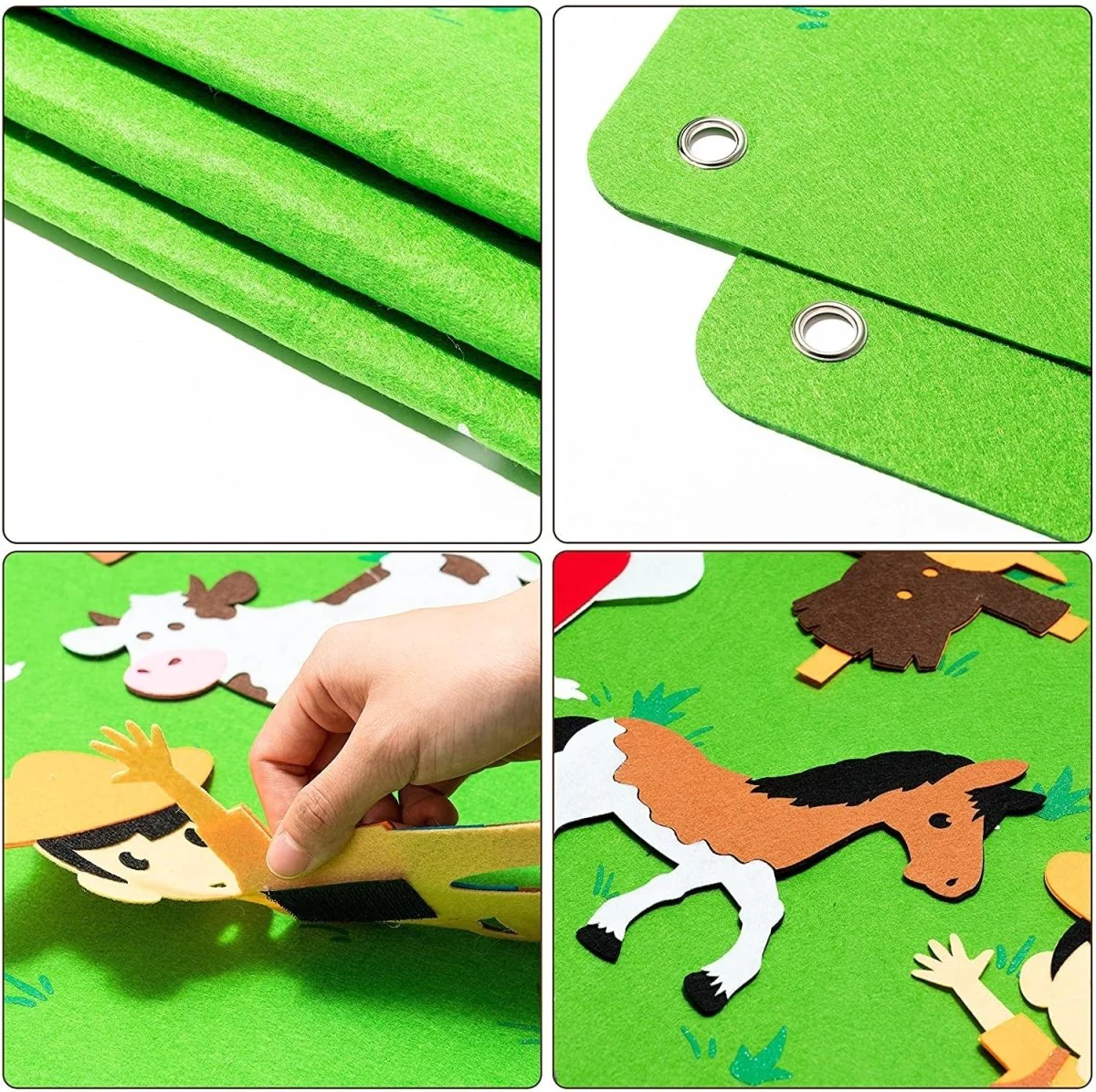 Montessori Felt Animal World – Creative Educational Play Board for Kids