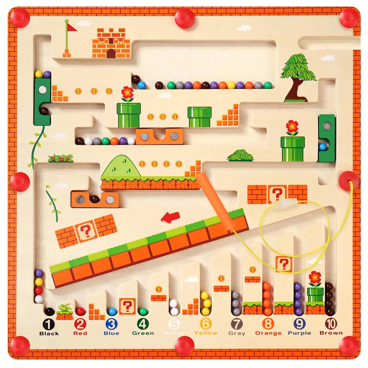 Montessori Magnetic Maze Board – Educational Fine Motor Learning Toy