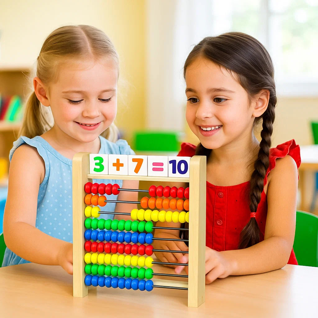 Wooden Counting Abacus – Learn Numbers & Math Through Play
