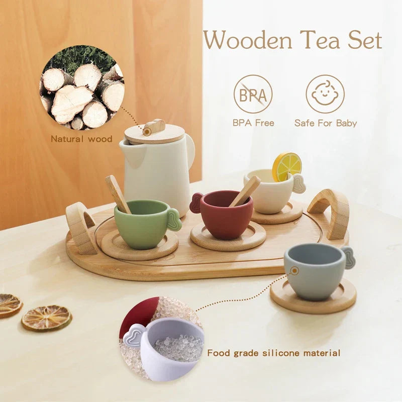 Wooden Tea Set – Imaginative Role Play for Creative Little Hosts
