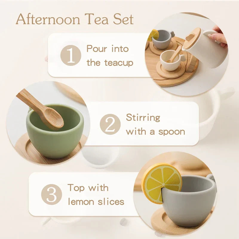 Wooden Tea Set – Imaginative Role Play for Creative Little Hosts