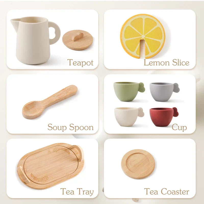 Wooden Tea Set – Imaginative Role Play for Creative Little Hosts