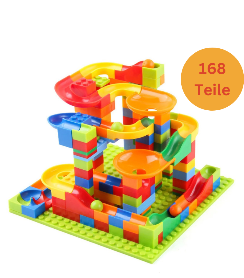 Build & Slide Adventure Set – Creative Construction Play With Blocks, Tracks & Ramps