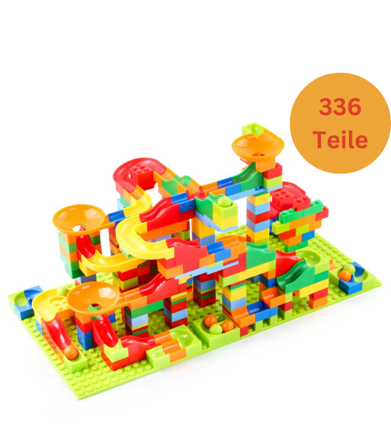Build & Slide Adventure Set – Creative Construction Play With Blocks, Tracks & Ramps