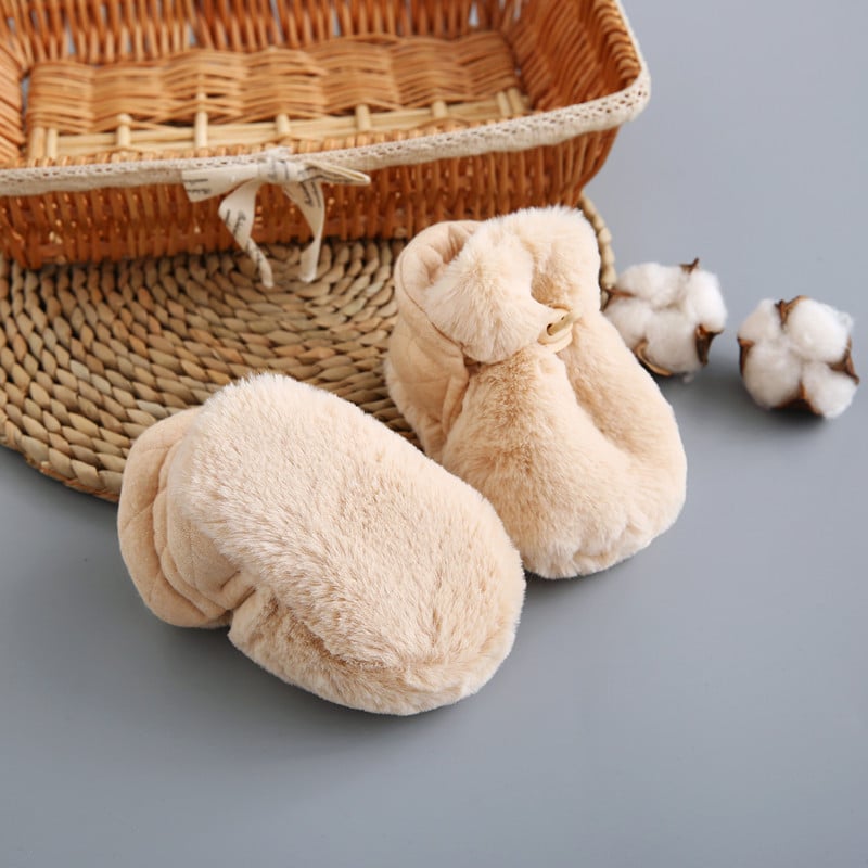 Fluffy Baby Sock Shoes – Warm, Soft & Non-Slip Comfort