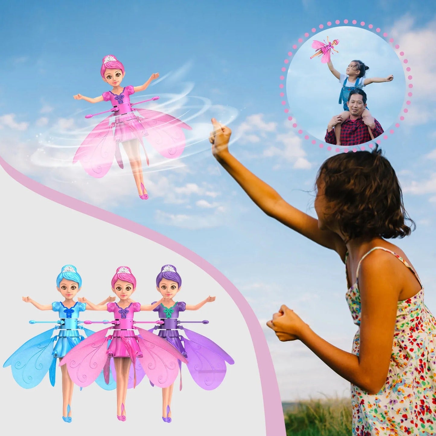 Floating Magic Fairy Toy – A Whirlwind of Light, Flight & Enchantment