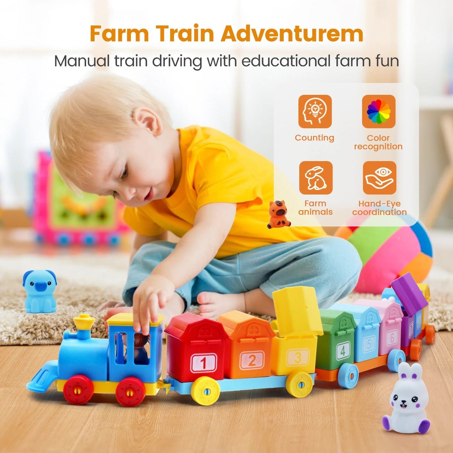Montessori Farm House Toy – Interactive Early Learning Farm Adventure