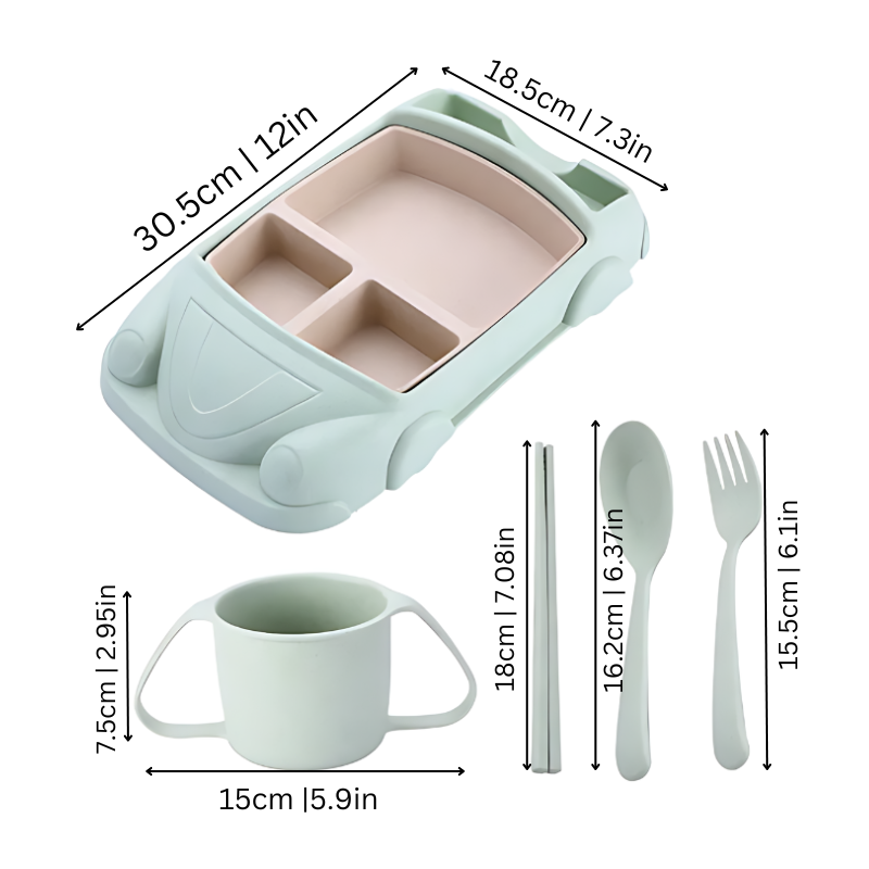 SnackRacer – Fun & Engaging Kids Meal Set for Happier Mealtimes