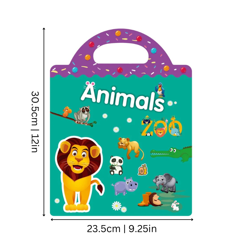 Reusable Sticker Book for Fun English Learning