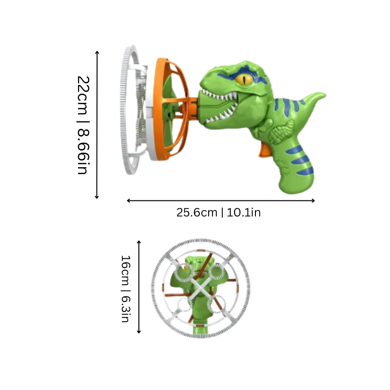 Soap Dino– Magical Dinosaur Bubble Blaster for Kids