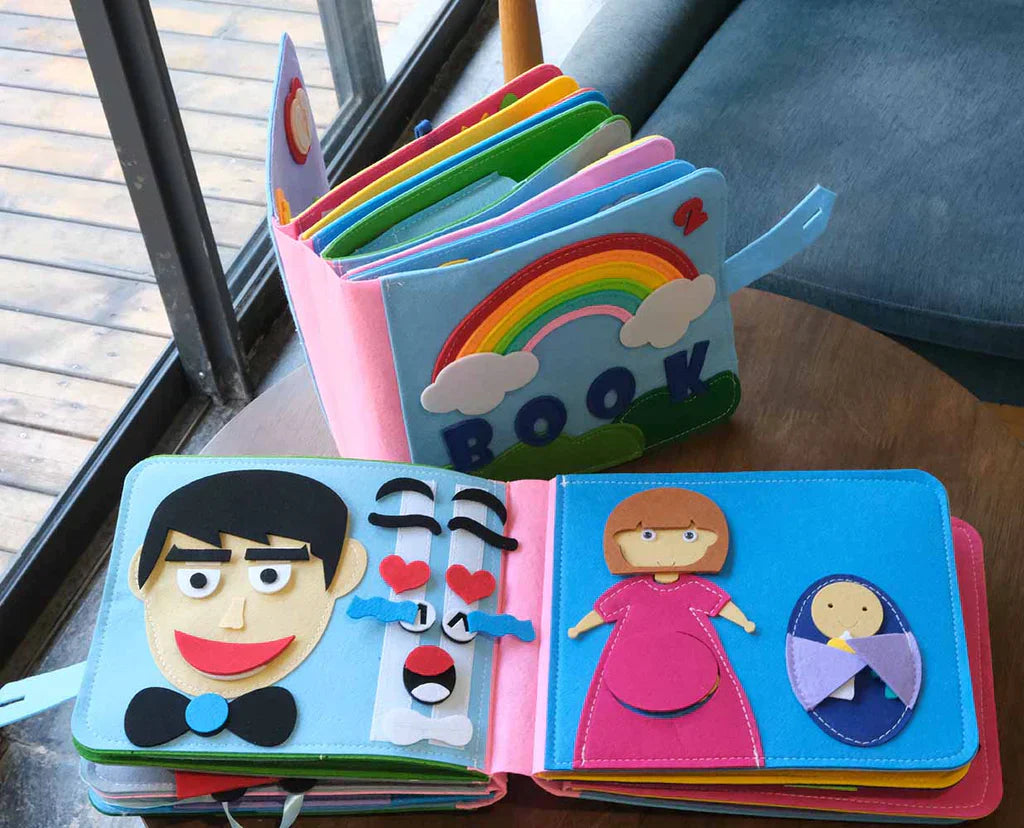 Montessori Felt Book – Interactive Learning Adventure for Curious Little Minds