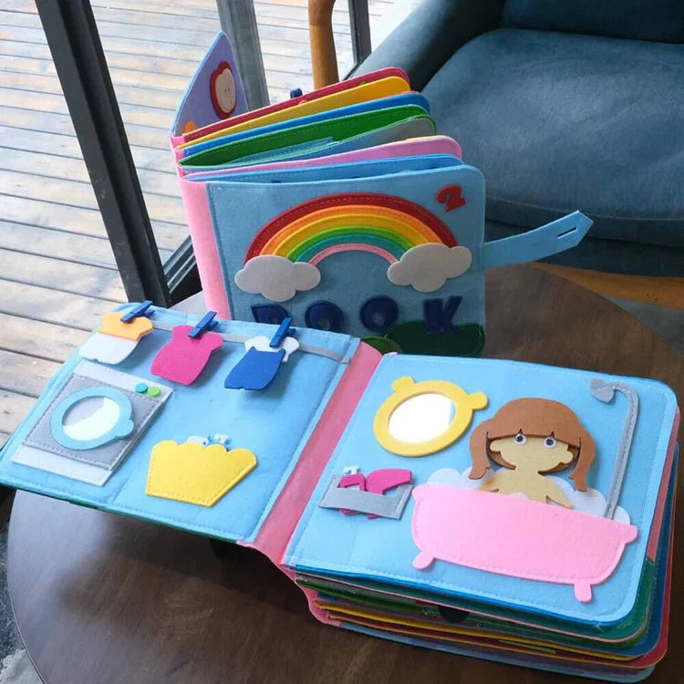 Montessori Felt Book – Interactive Learning Adventure for Curious Little Minds