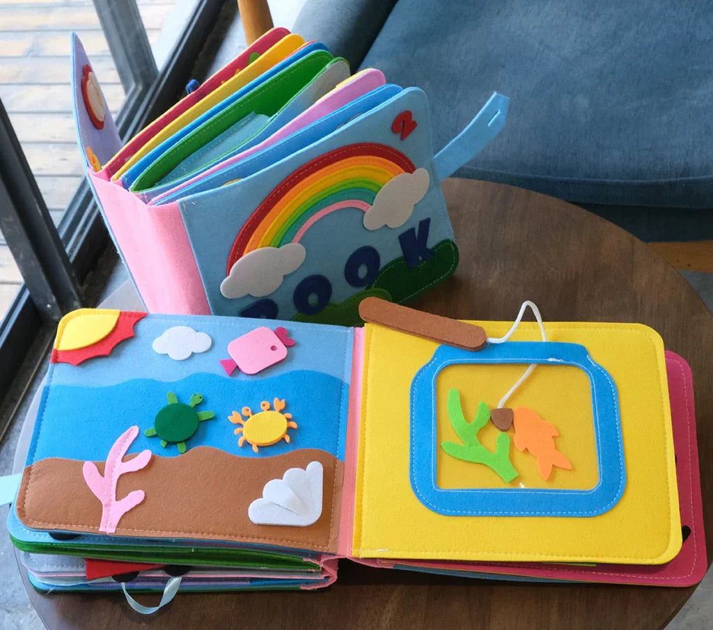 Montessori Felt Book – Interactive Learning Adventure for Curious Little Minds