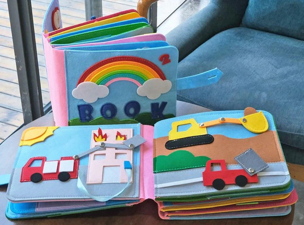 Montessori Felt Book – Interactive Learning Adventure for Curious Little Minds