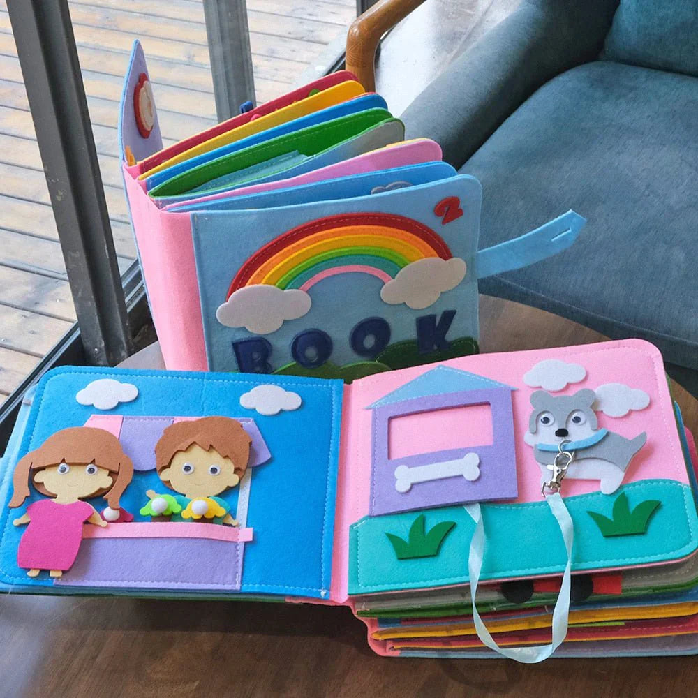 Montessori Felt Book – Interactive Learning Adventure for Curious Little Minds