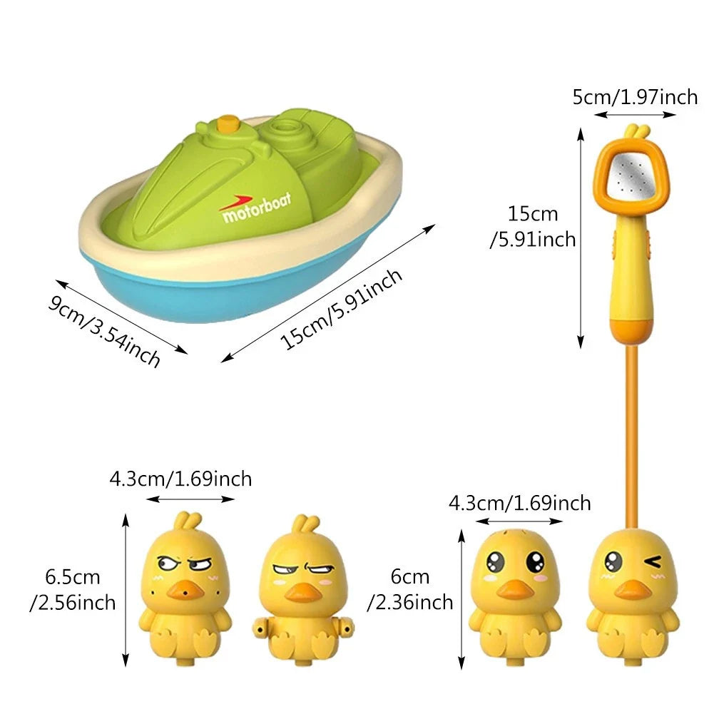 Duck Fountain Bath Toy – Interactive Bath Time Fun with Shower Head