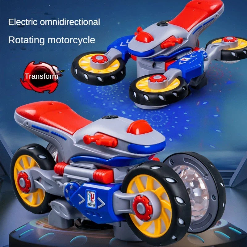 Dancing & Light-Up Musical Motorcycle Toy for Kids