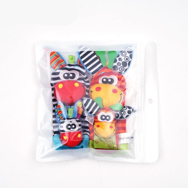 Sensory Plush Socks & Wrist Rattles – Fun Early Learning Development Set