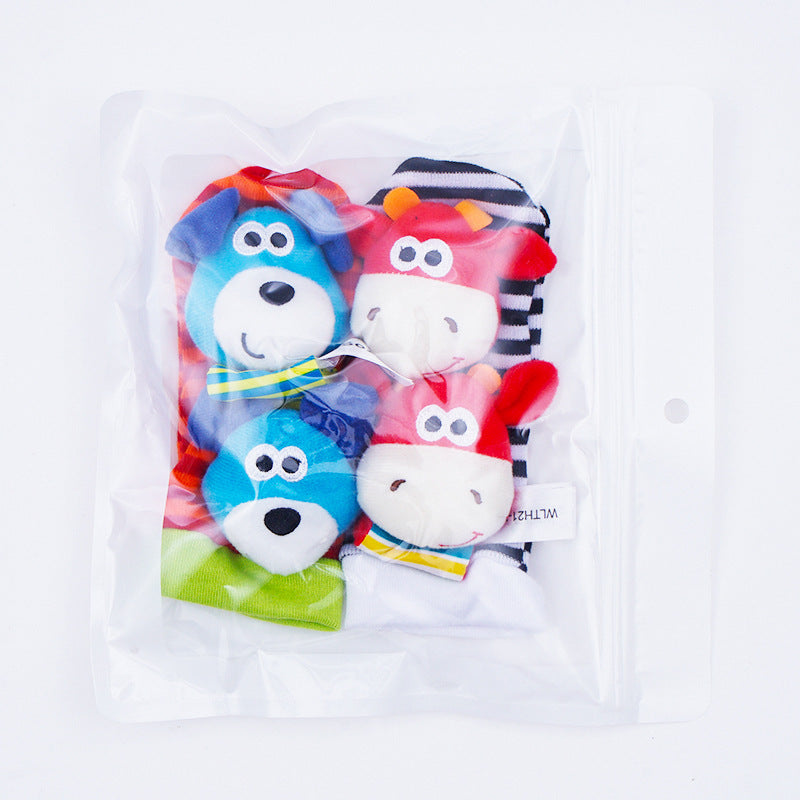 Sensory Plush Socks & Wrist Rattles – Fun Early Learning Development Set